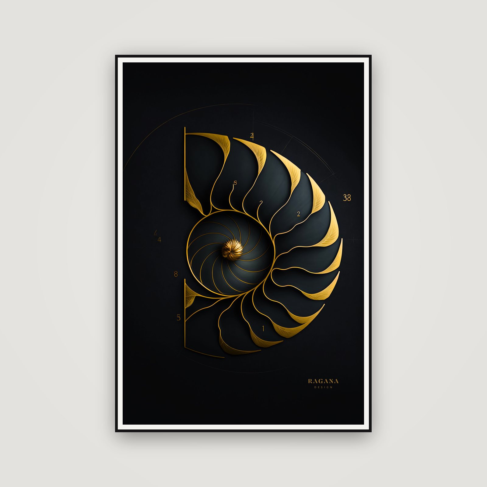 Nautilus Prime — encadré au mur