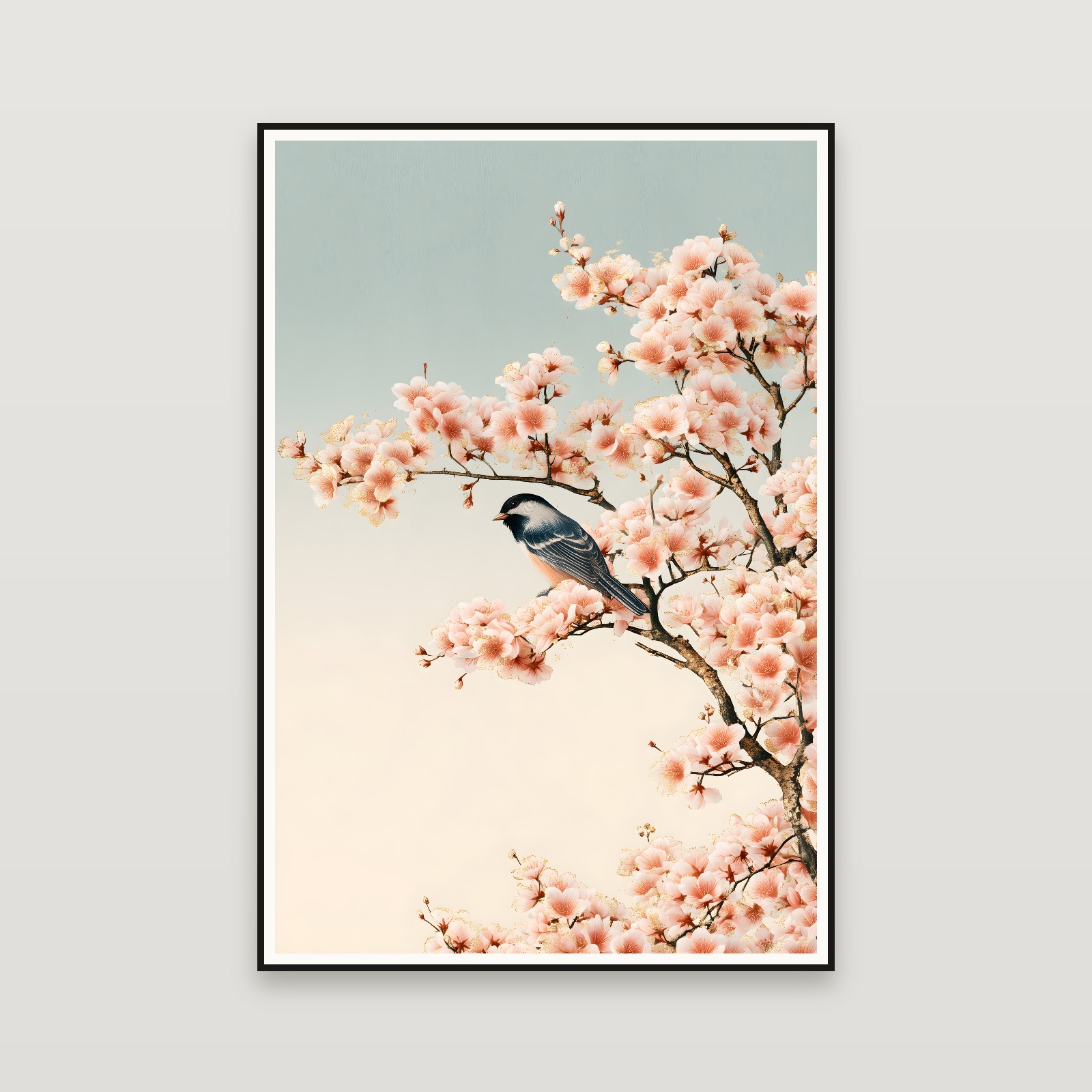 Sakura and Songbird — 額装イメージ