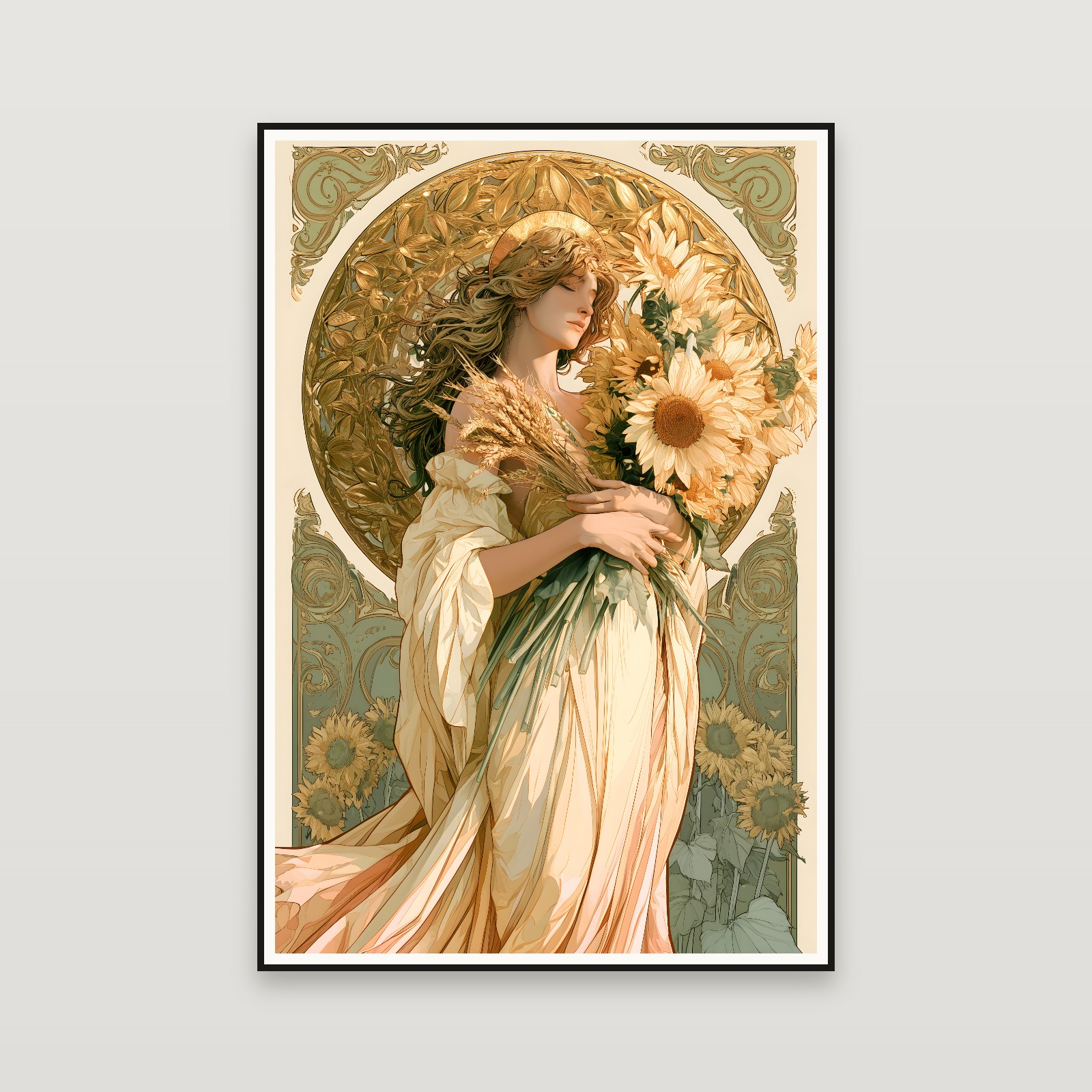 Summer in Gold — encadré au mur