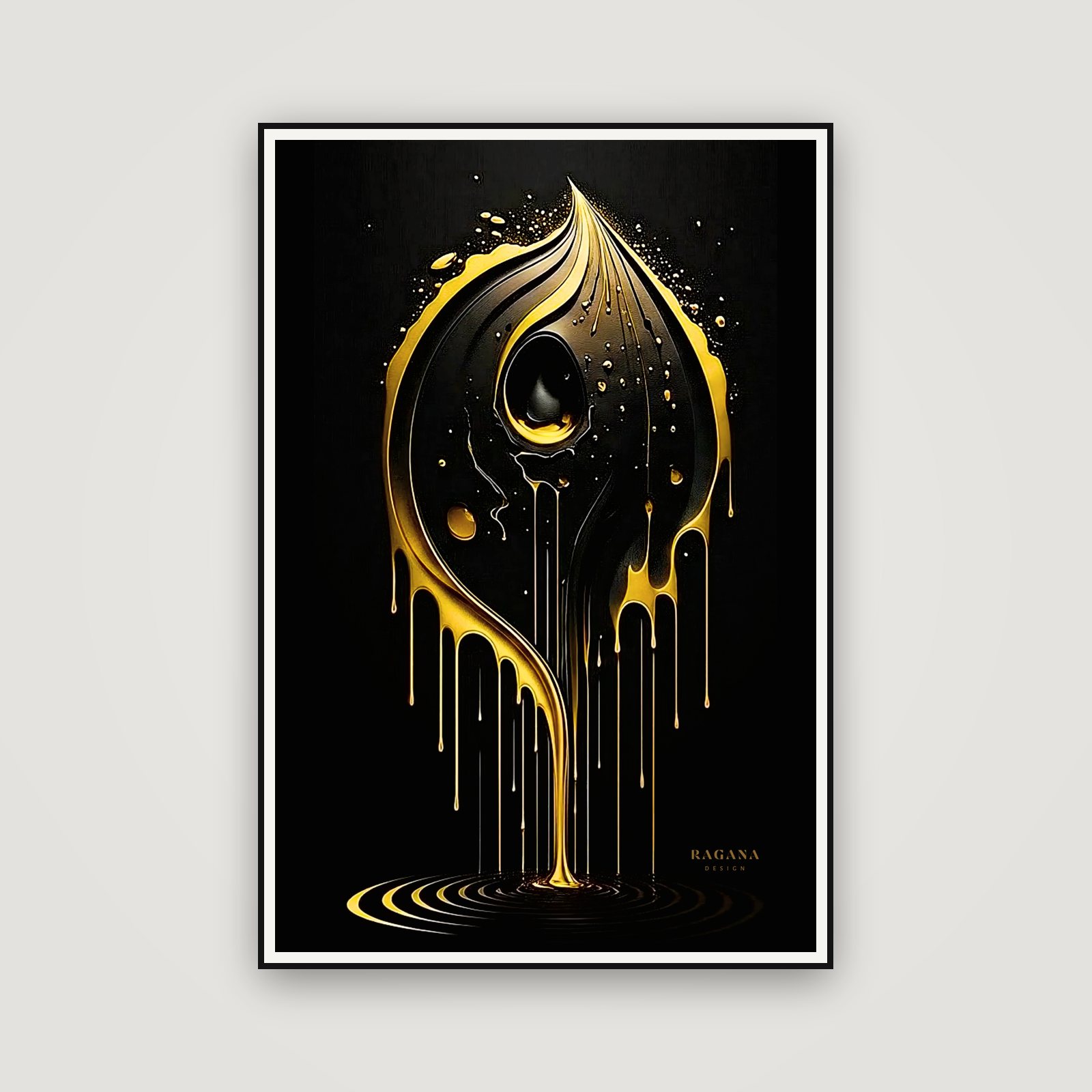 The Alchemical Melt — enmarcada en la pared