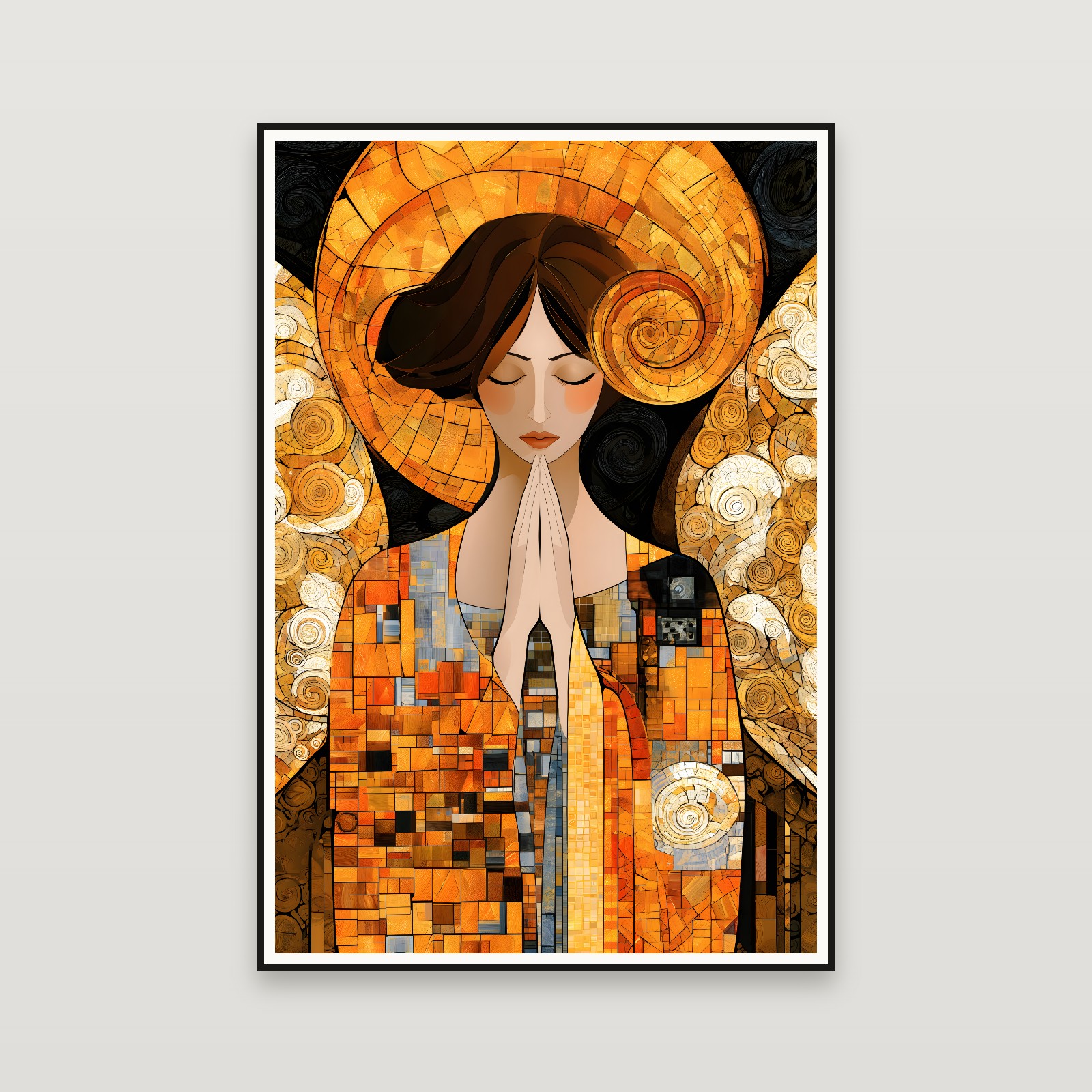 The Angel of Prayer — incorniciata a parete