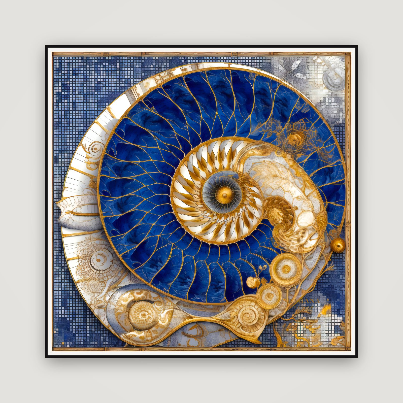 The Celestial Blueprint — encadré au mur