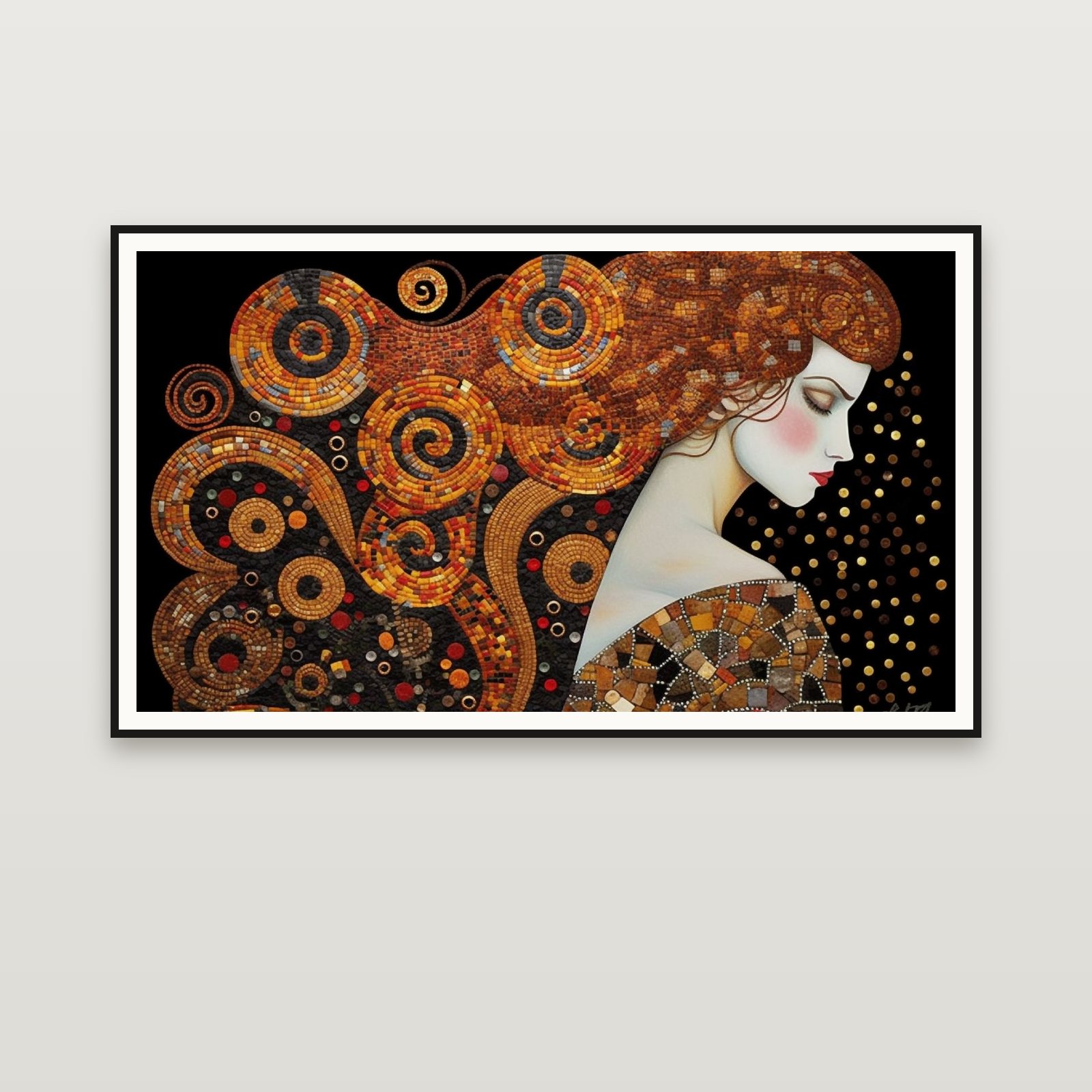 The Copper Crown — framed on a wall