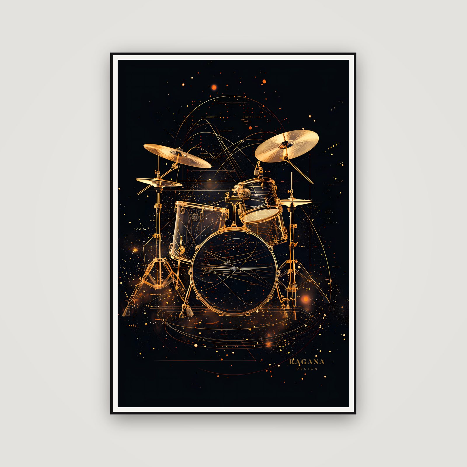 The Drums of Genesis — encadré au mur