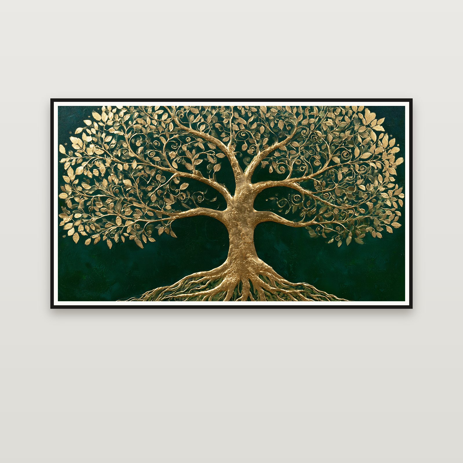 The Emerald Tree of Life Panorama — enmarcada en la pared