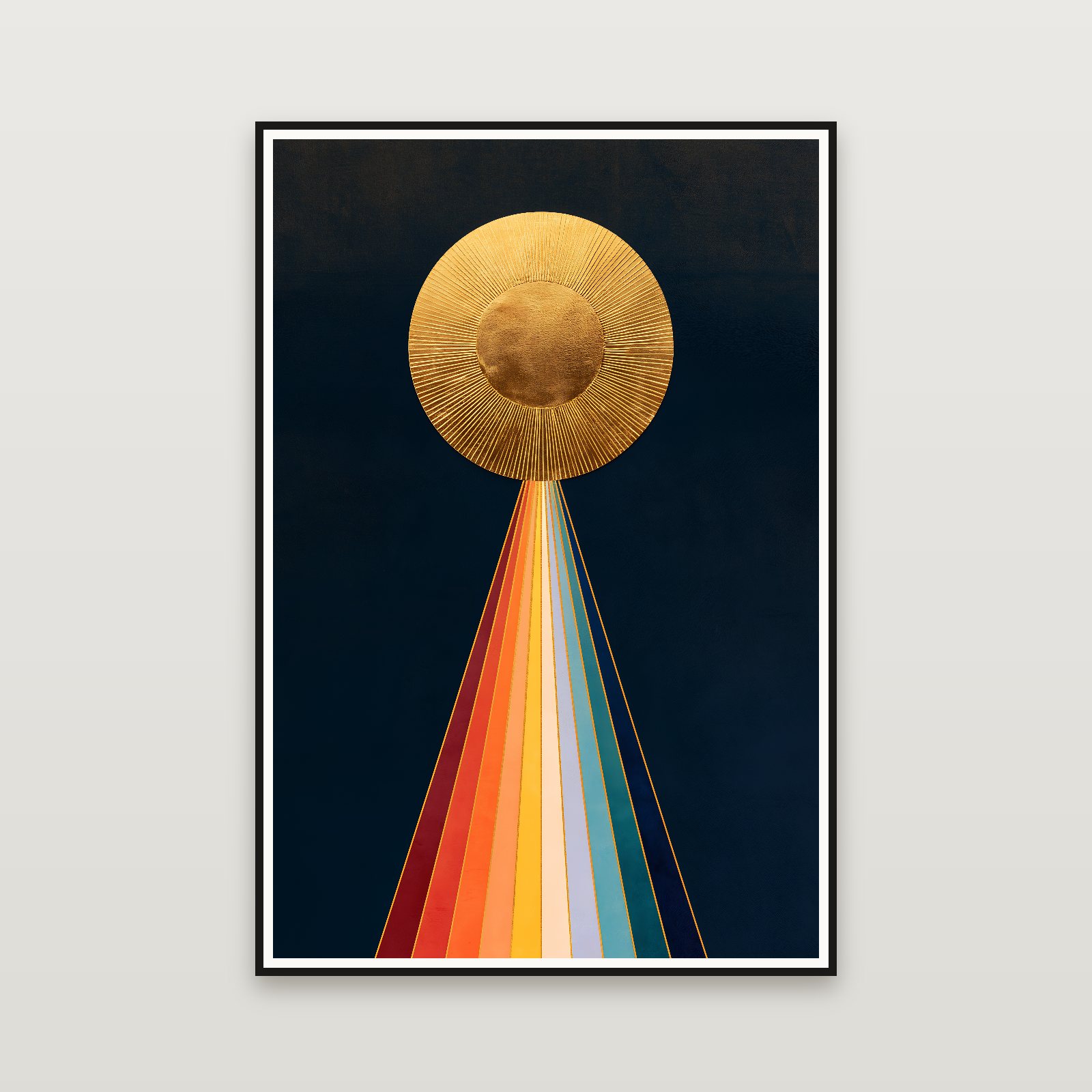 The Golden Altarpiece — enmarcada en la pared