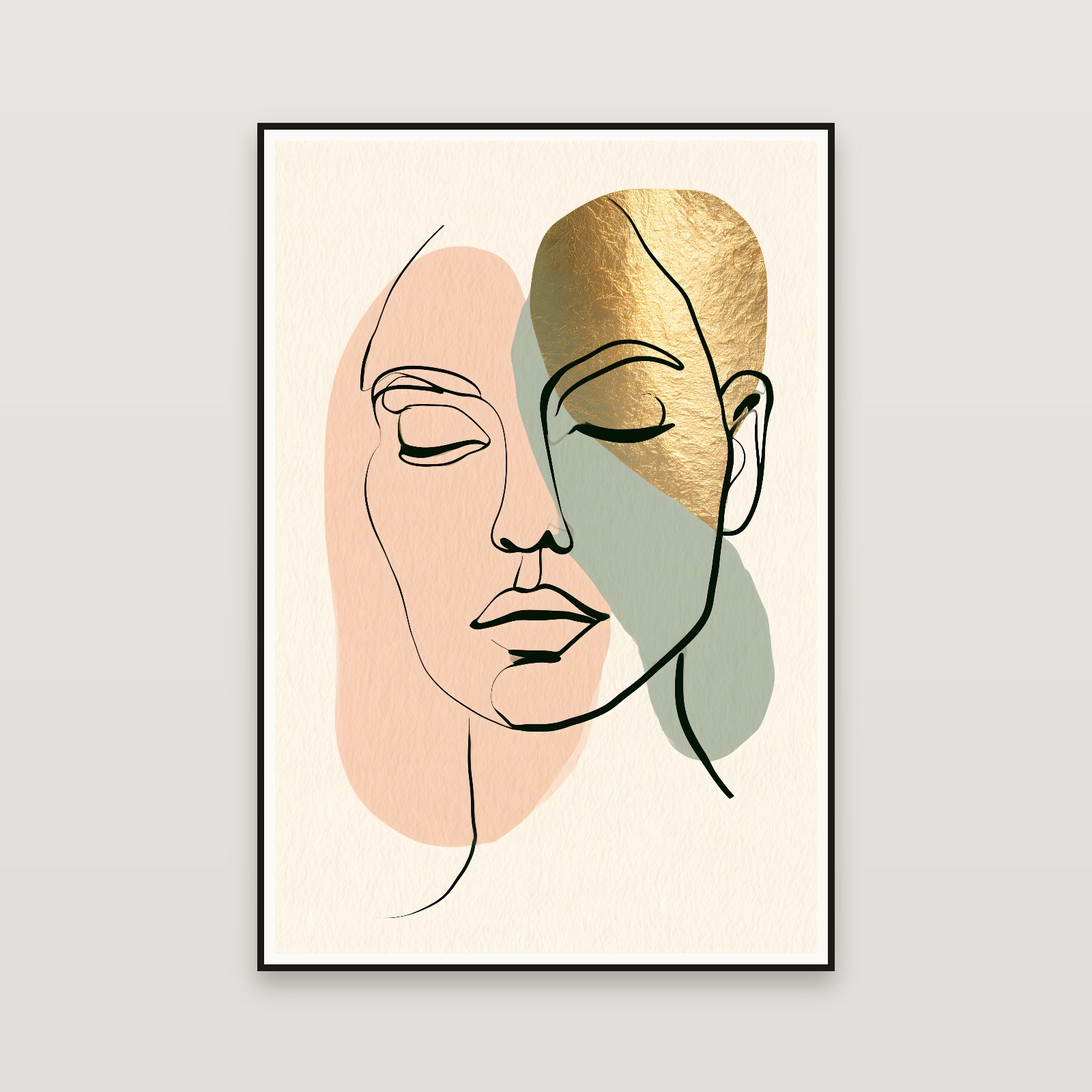 The Golden Line — encadré au mur