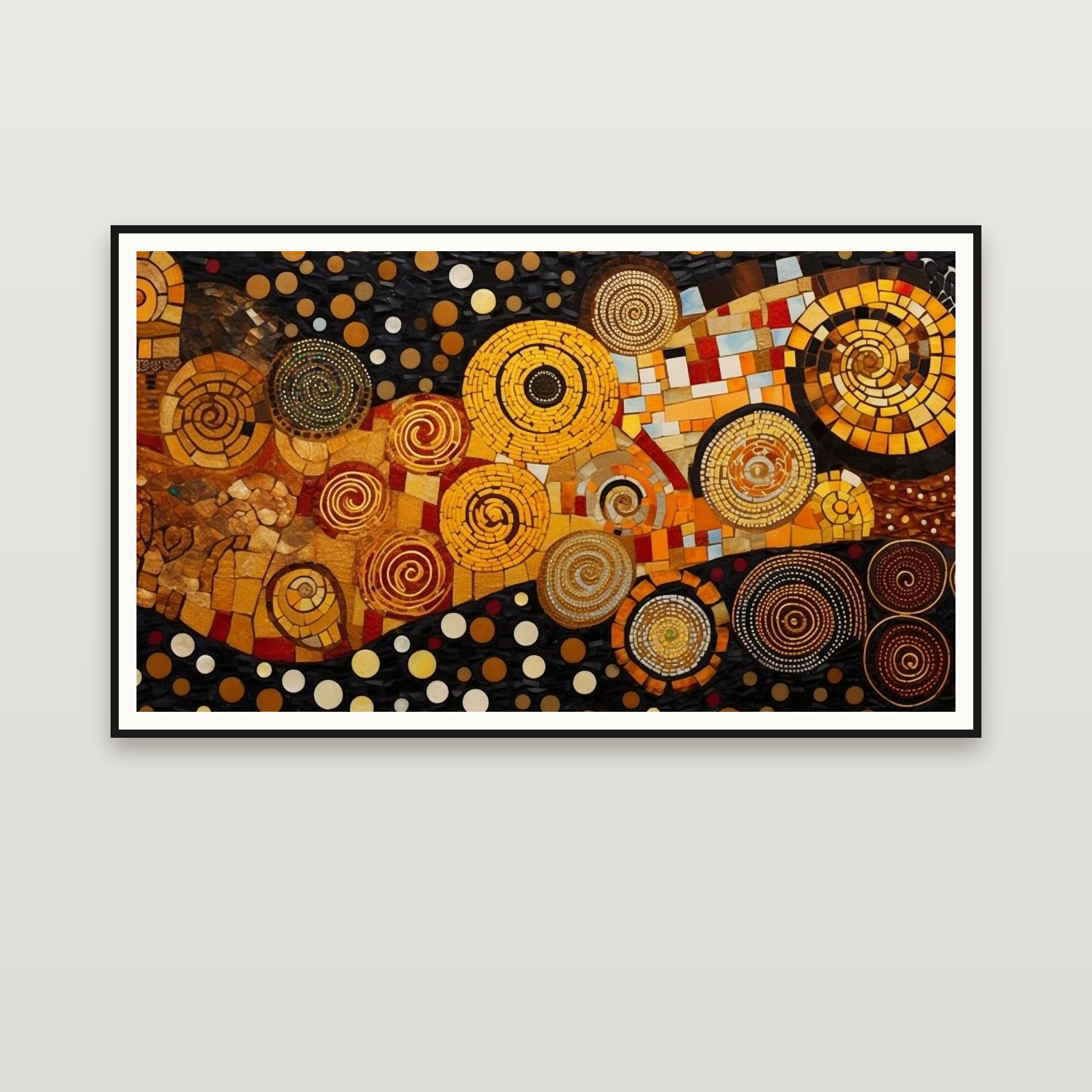 The Golden River — framed on a wall
