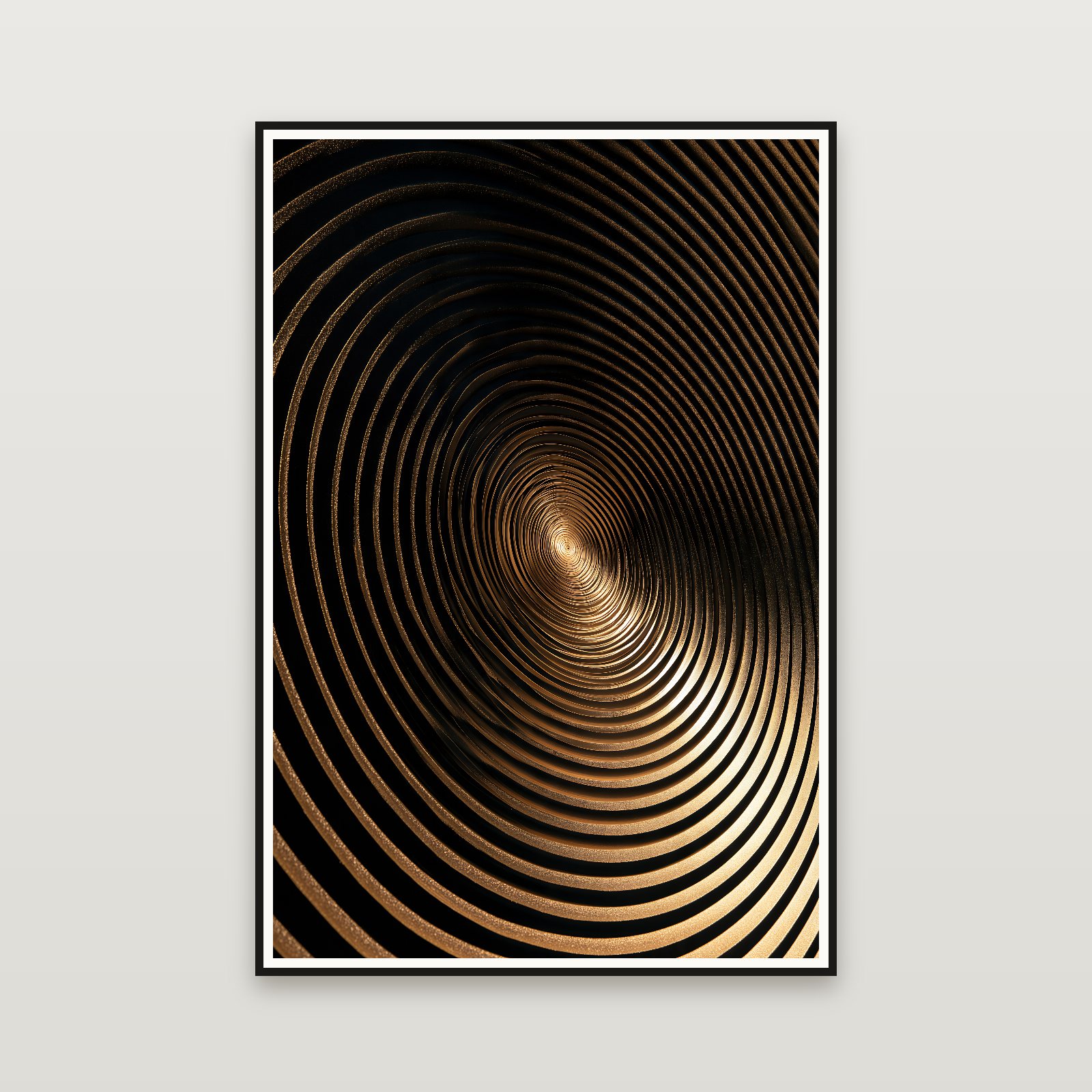 The Golden Tunnel — encadré au mur