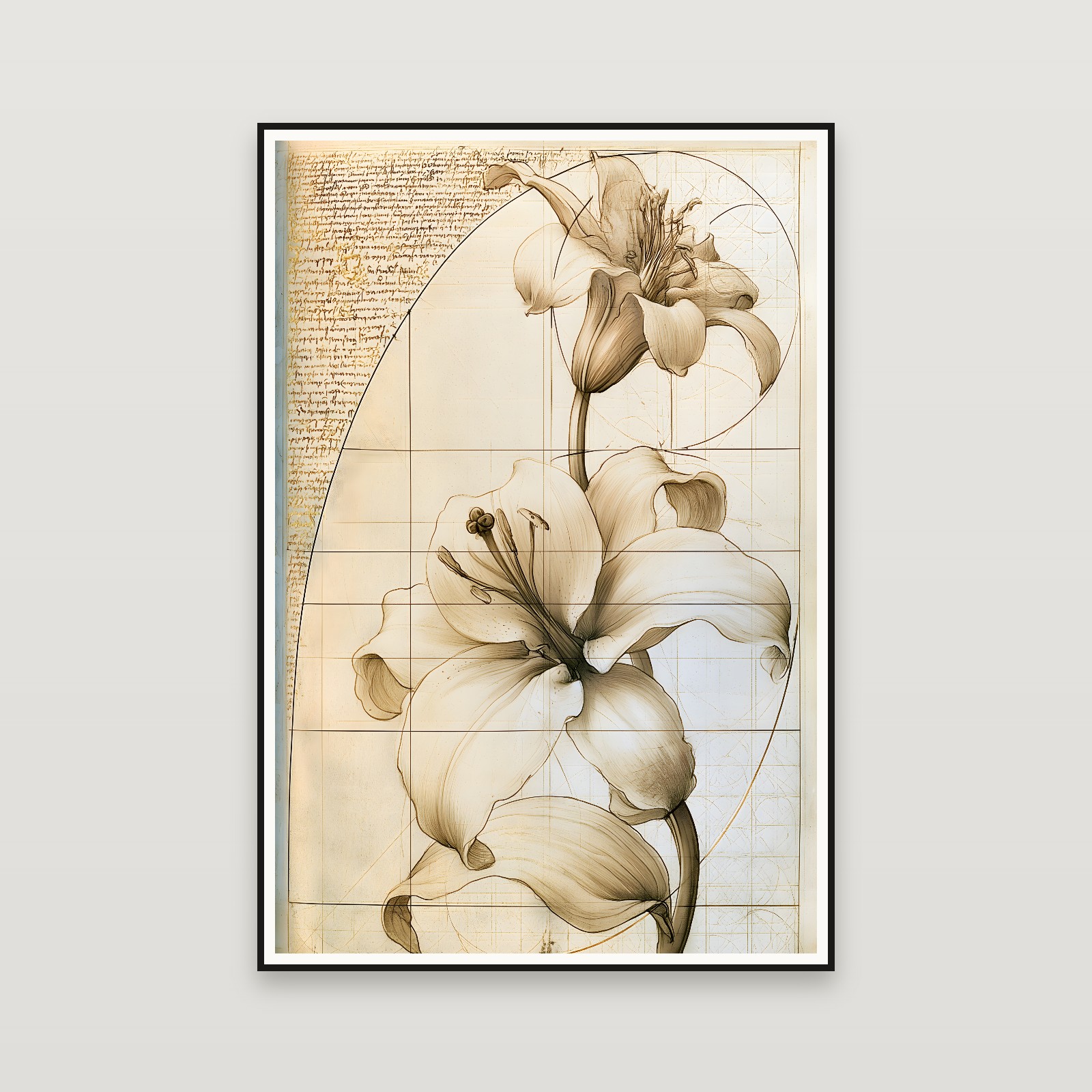 The Lily Codex — enmarcada en la pared