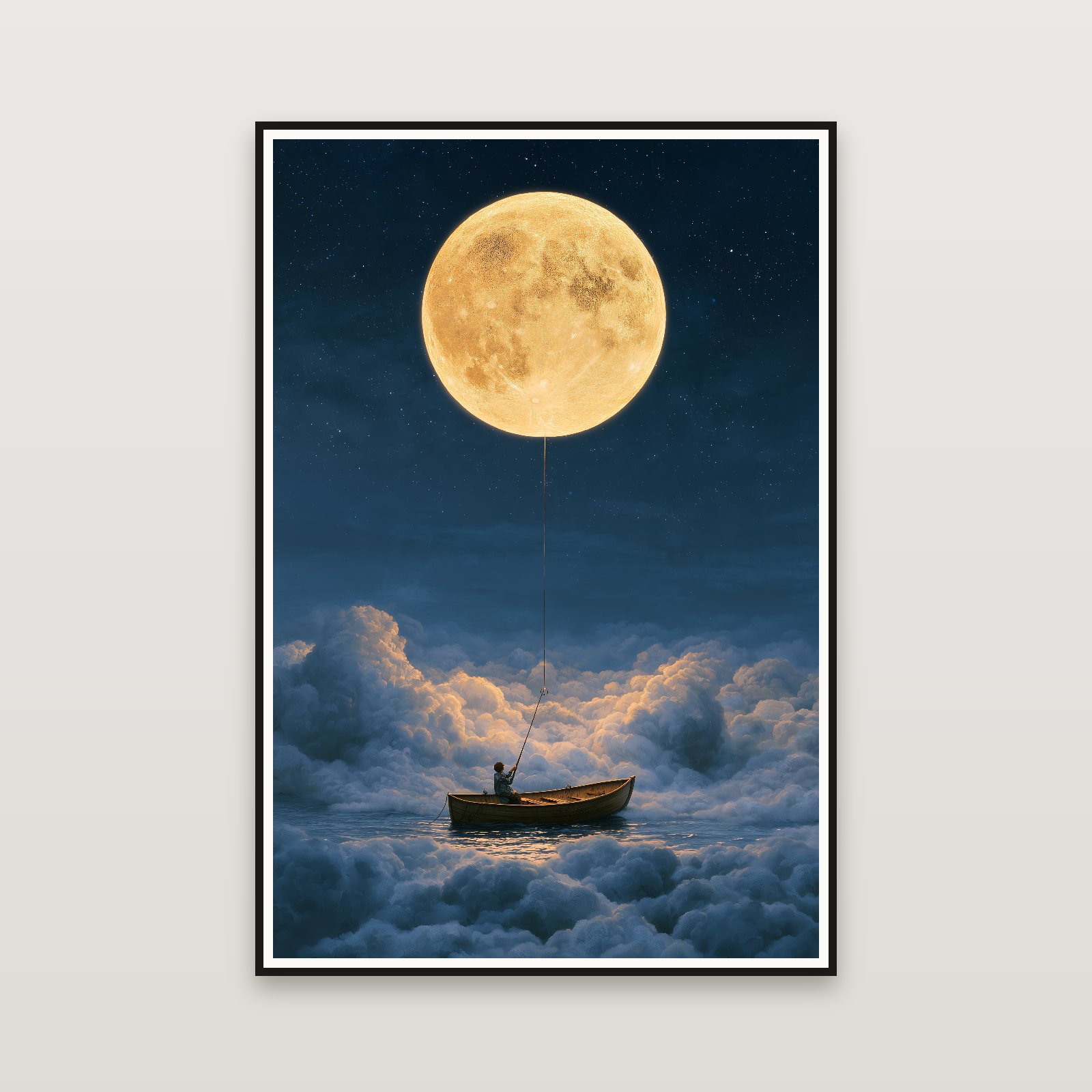 The Moon Fisher — 額装イメージ