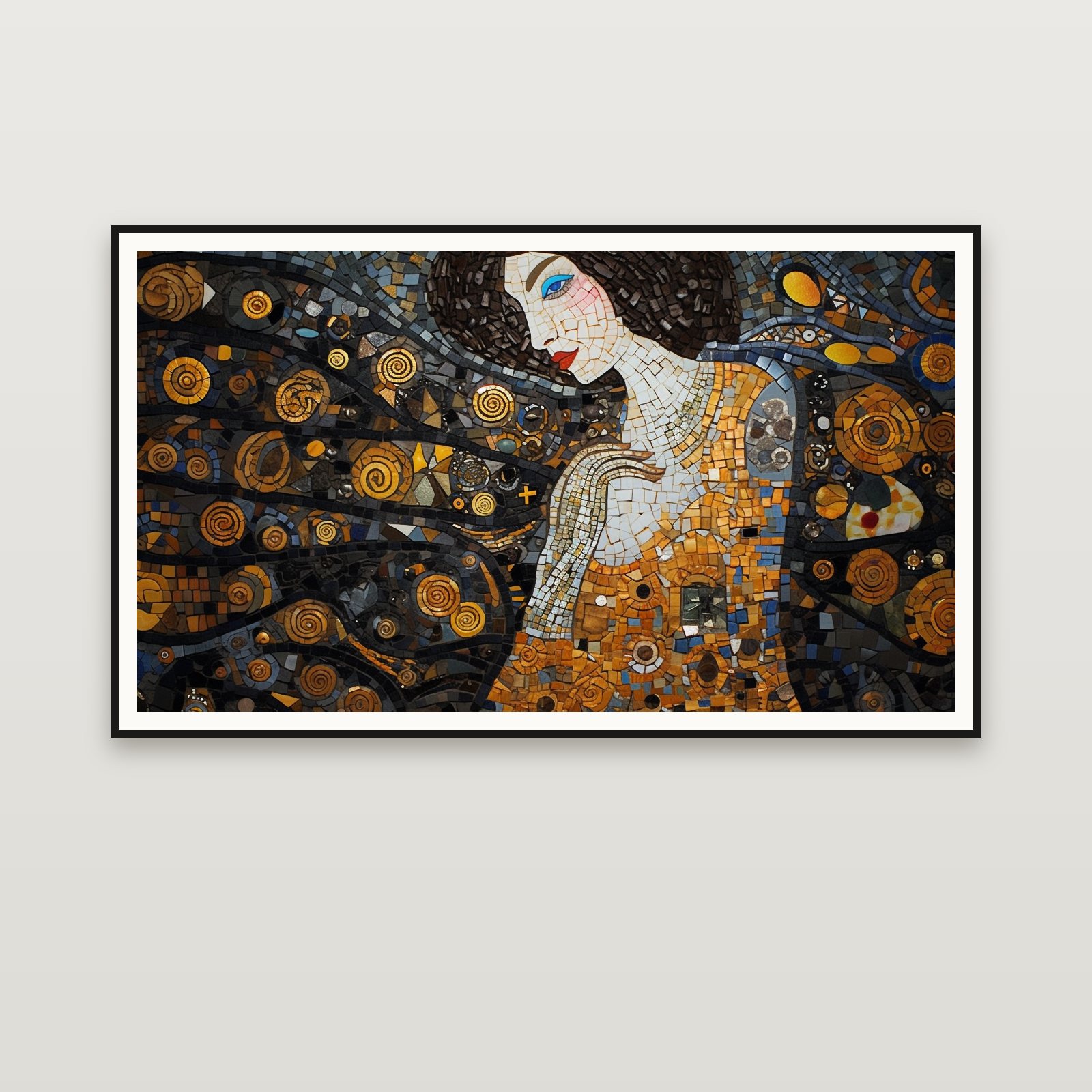 The Night Mosaic Muse — incorniciata a parete