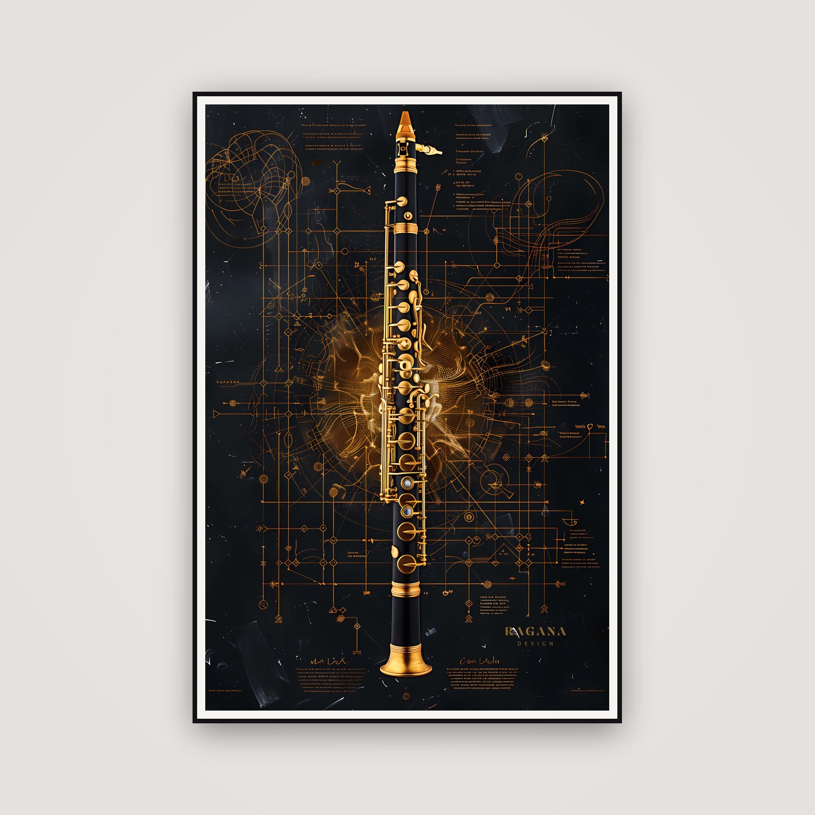 The Oboe of Oracle — 額装イメージ