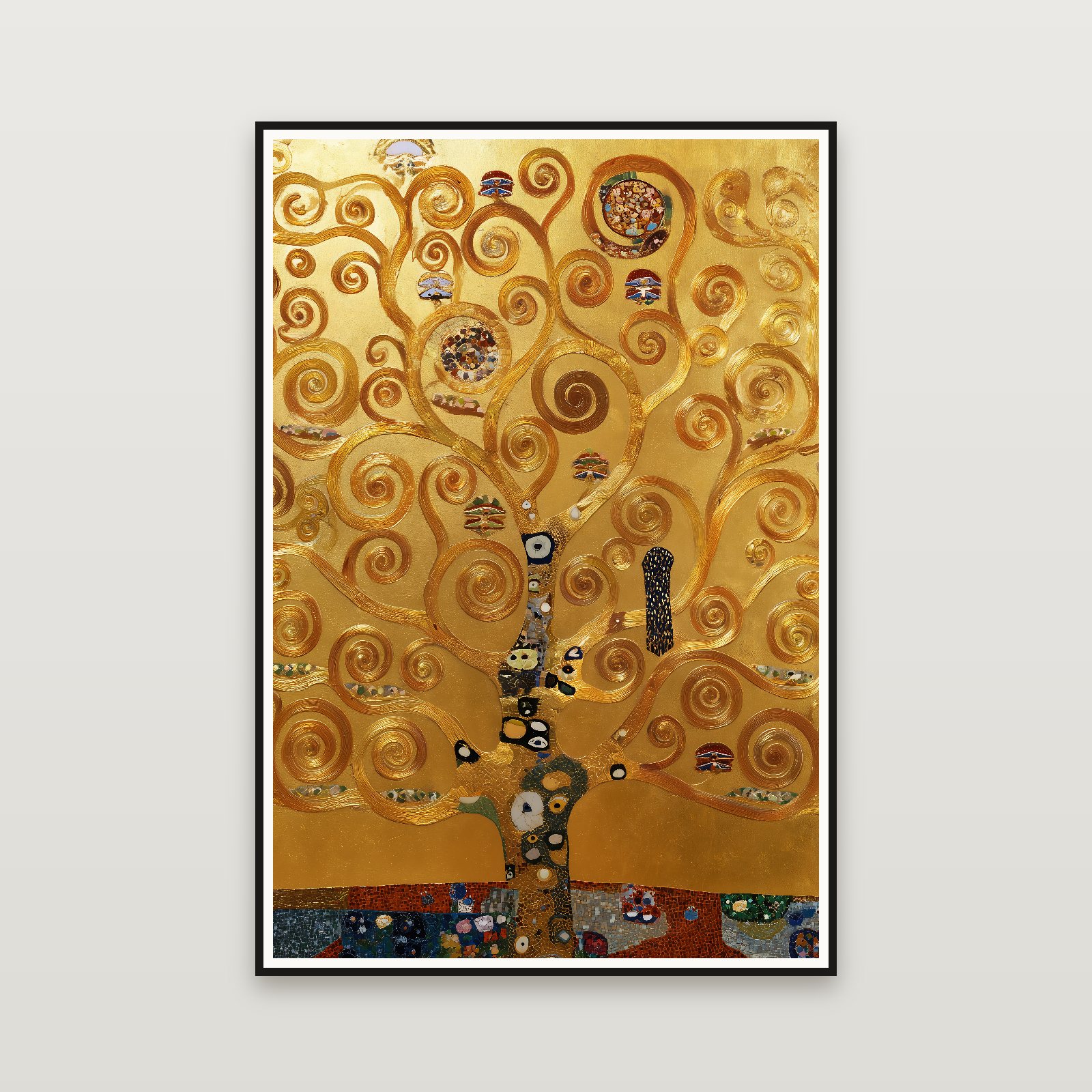 The Ochre Tree of Life — encadré au mur
