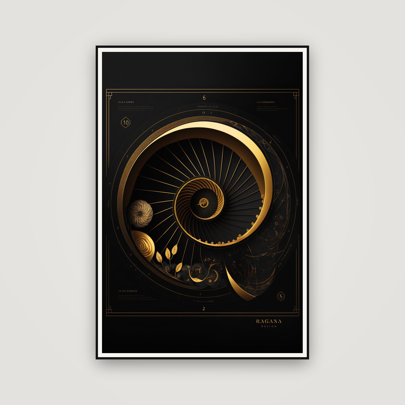 The Sovereign Garden — enmarcada en la pared