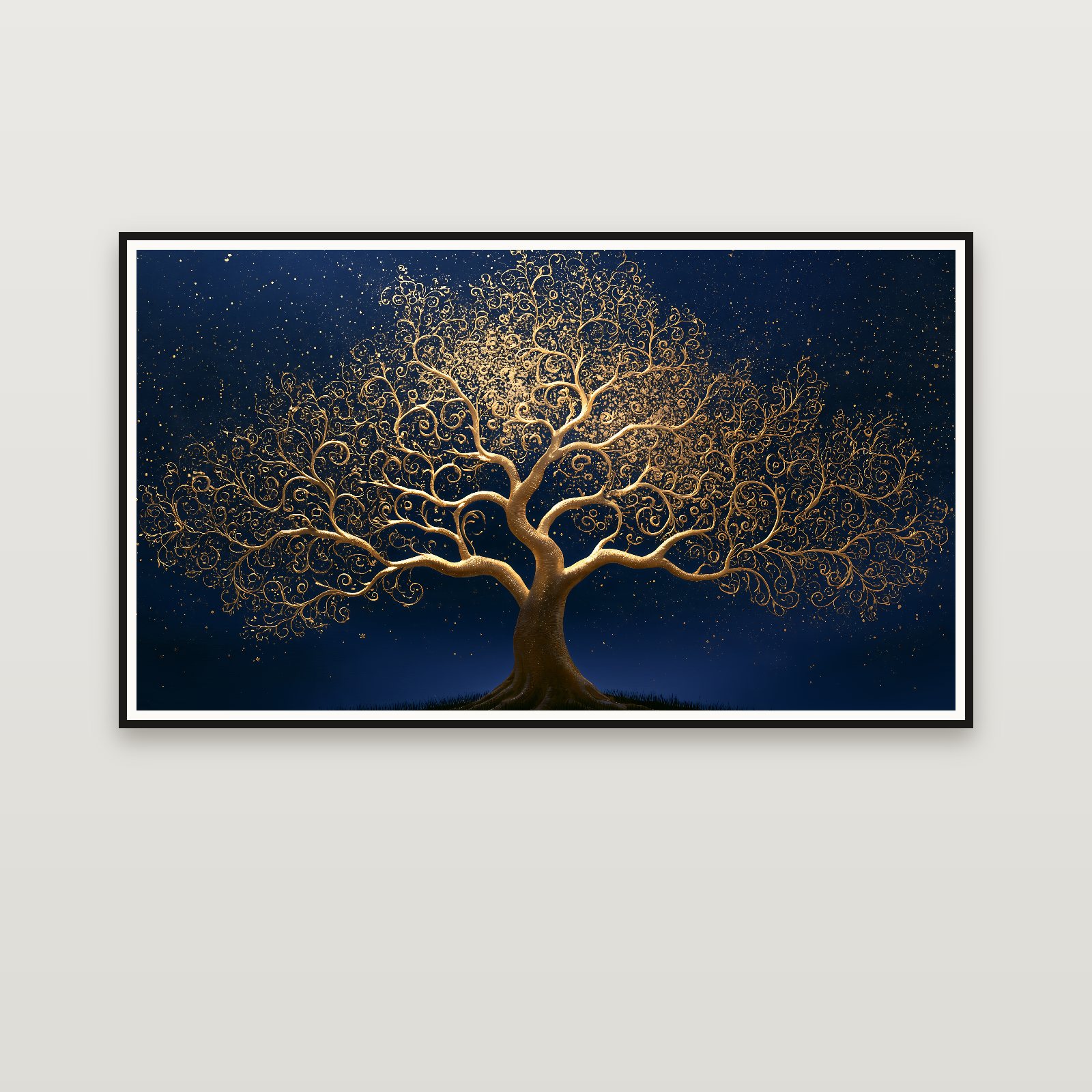 Tree of Life at Midnight — enmarcada en la pared