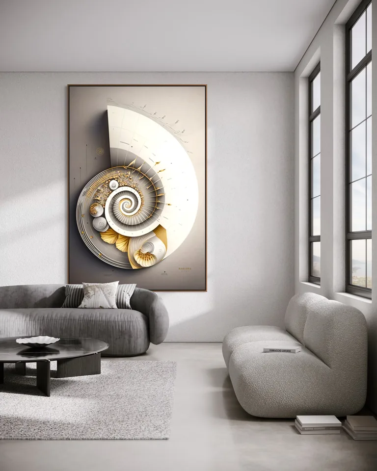 The Staff of Celestial Composition par RAGANA Design dans un espace de repos — tableau pour spa