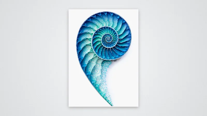 The Azure Crest of Fluidity — Samsung Frame TV art, 3840 × 2160