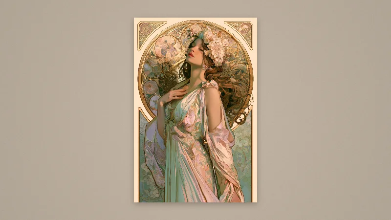 The Blossom Muse — Samsung Frame TV art, 3840 × 2160