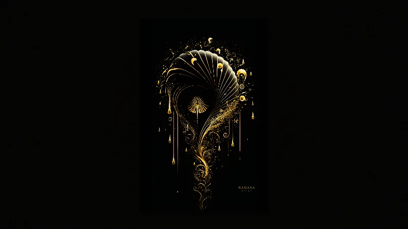 The Celestial Fountain — Samsung Frame TV art, 3840 × 2160