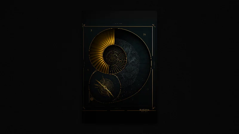 The Chronos Compass — Samsung Frame TV art, 3840 × 2160