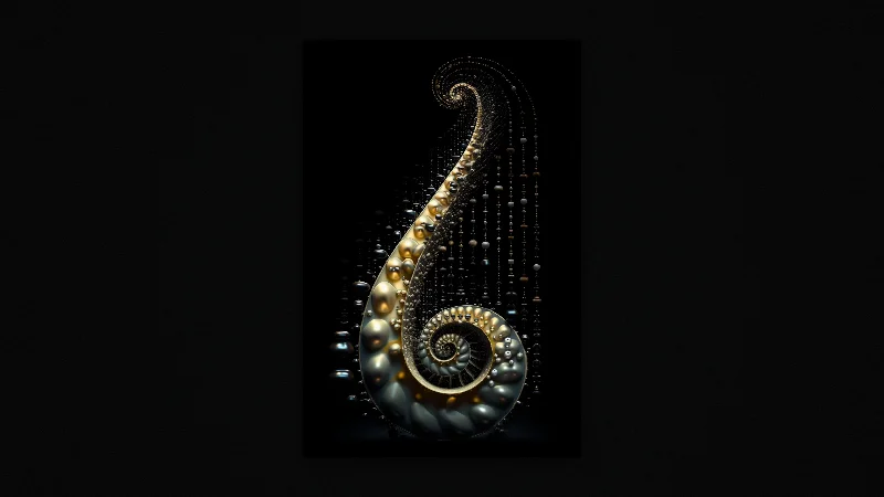 The Gilded Ascent — Samsung Frame TV art, 3840 × 2160