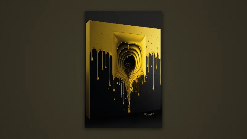 The Gilded Portal — Samsung Frame TV art, 3840 × 2160