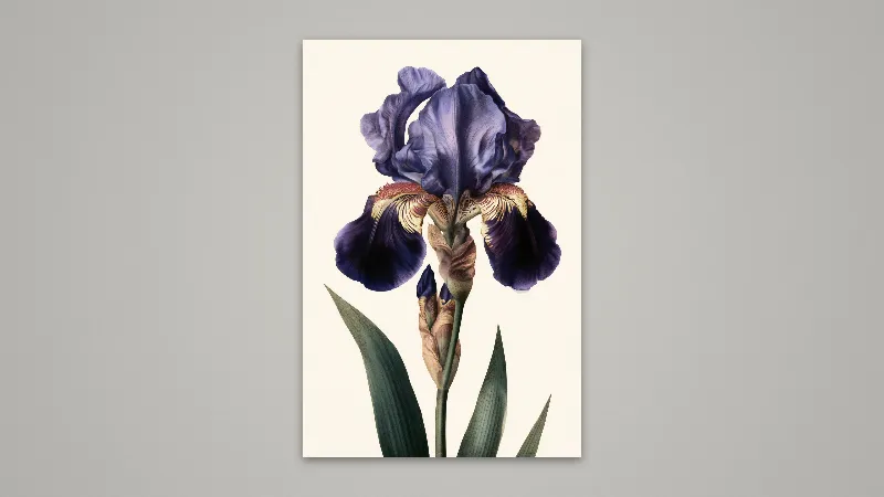 The Golden Iris — Samsung Frame TV art, 3840 × 2160