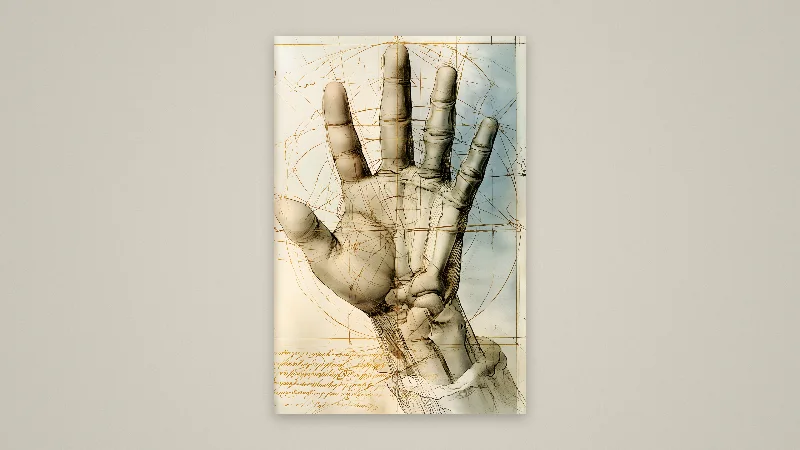 The Hand Codex — Samsung Frame TV art, 3840 × 2160