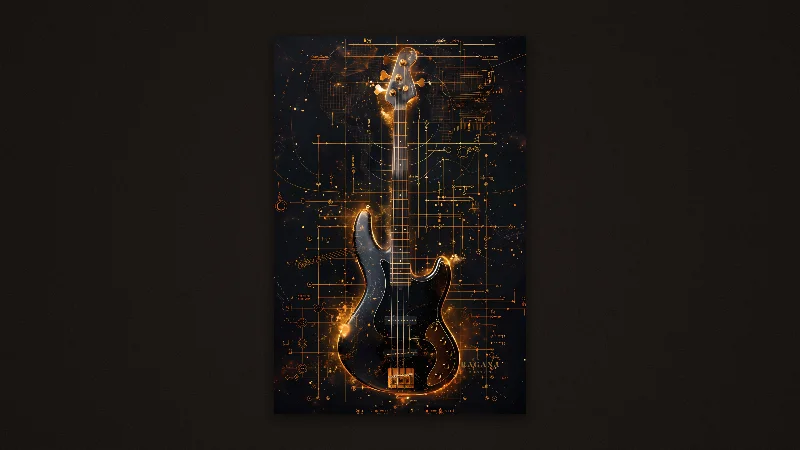 The Harmonic Bass — Samsung Frame TV art, 3840 × 2160