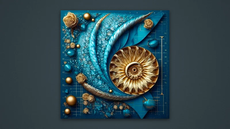 The Lapis Lazuli Flow — Samsung Frame TV art, 3840 × 2160