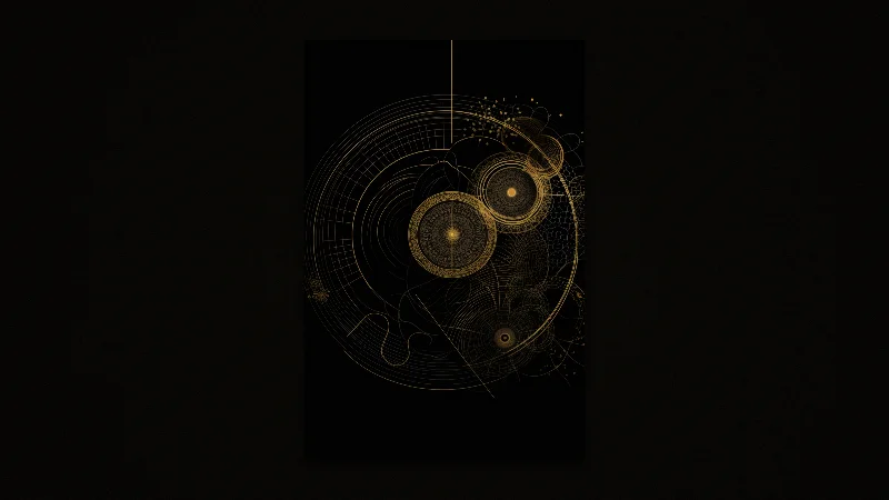 The Orbital Weaver — Samsung Frame TV art, 3840 × 2160