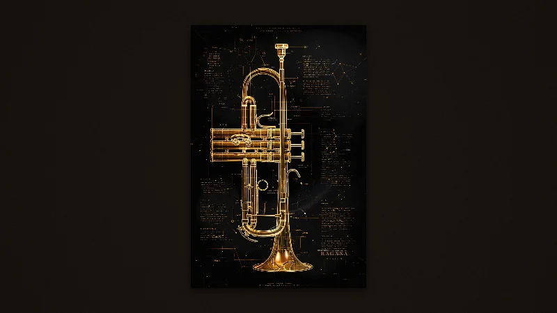 The Sovereign Trumpet — Samsung Frame TV art, 3840 × 2160