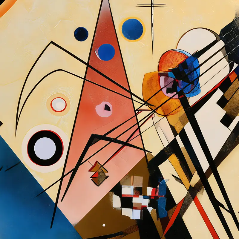 Composition VIII in Gold — Detail
