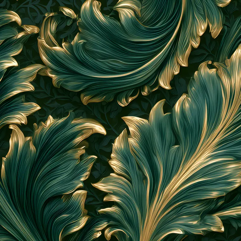 Emerald Acanthus — detail
