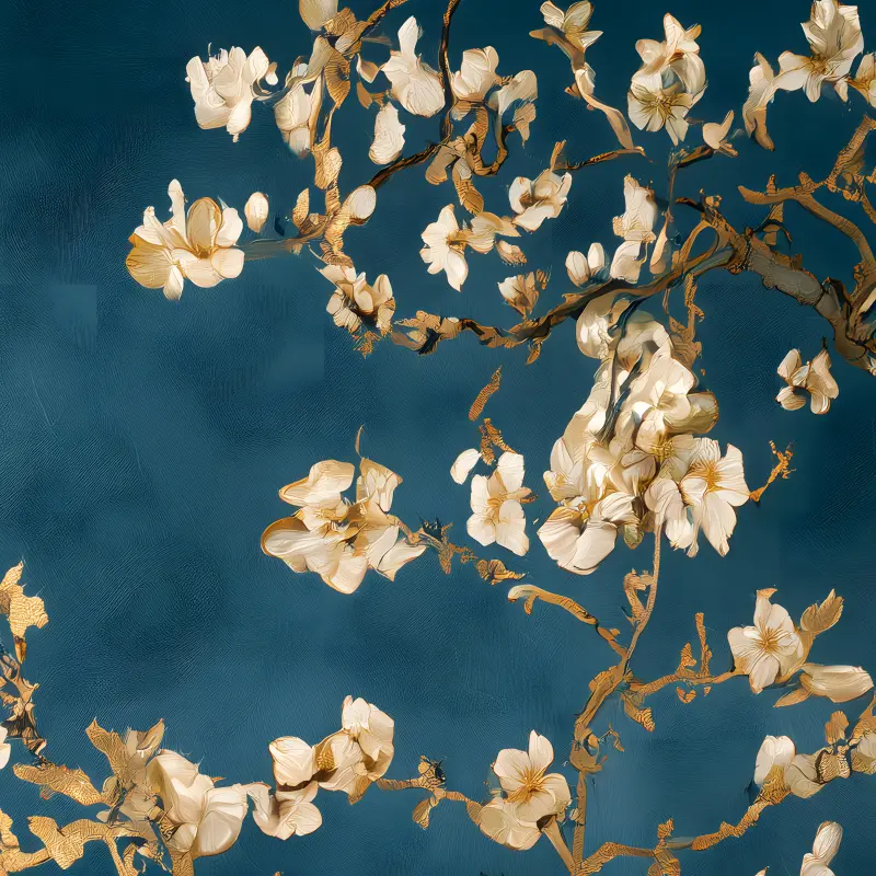 Golden Almond Blossom — detail