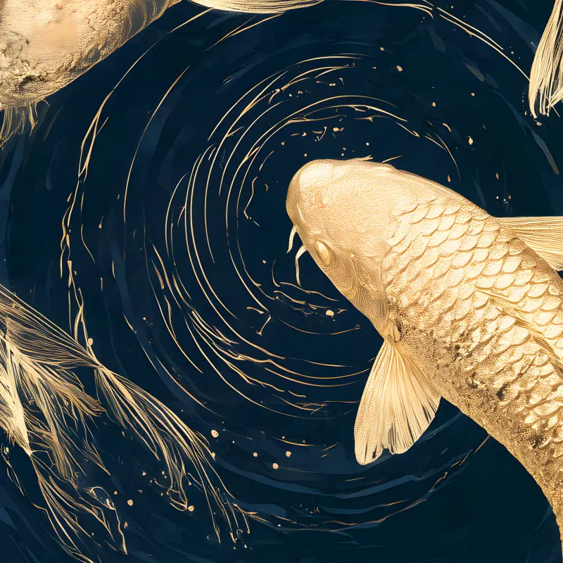 Golden Koi — detalhe