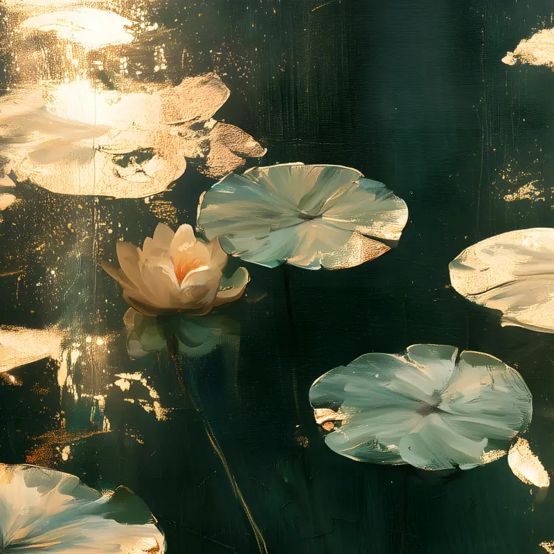 Golden Water Lilies — détail