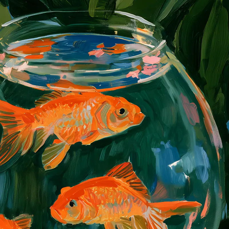 Goldfish in Gold — détail