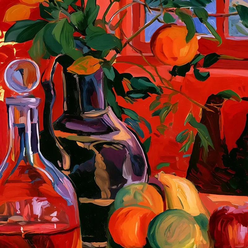 Harmony in Red & Gold — detalhe