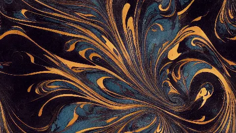 Marbled Midnight and Gold, colección 4K TV Art in Gold — arte de pared en oro de RAGANA Design