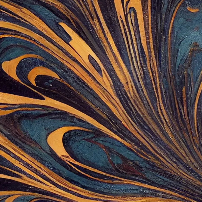 Marbled Midnight and Gold — detalhe