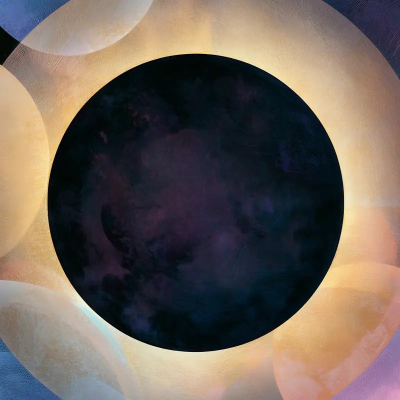 Several Circles in Gold — detail