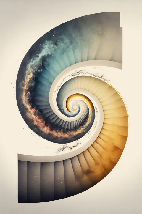 Surreal Fibonacci II von RAGANA Design als Fine-Art-Druck, gerahmter Druck, Leinwand, Puzzle oder Tasse