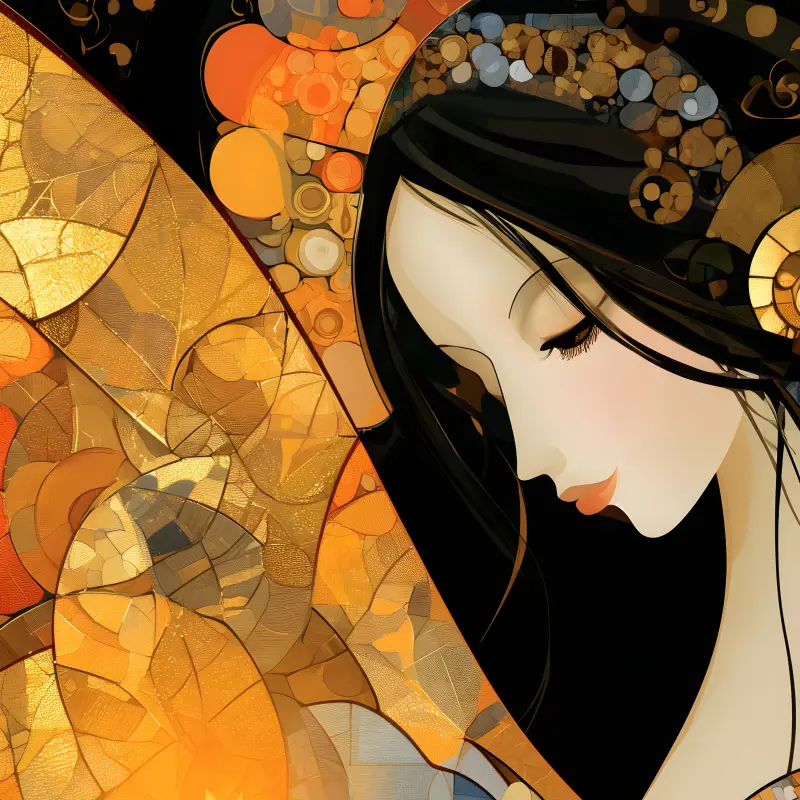 The Angel of the Golden Star — Detail