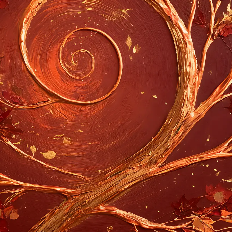 The Autumn Tree of Life — dettaglio