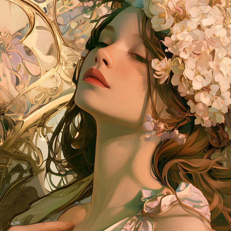 The Blossom Muse — détail
