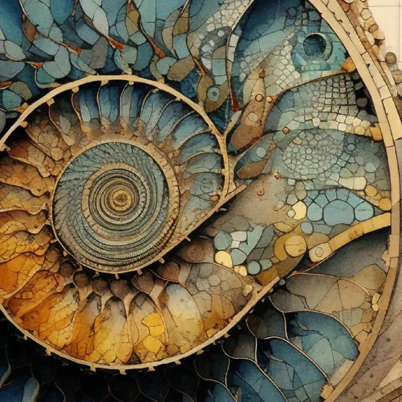 The Blue Nautilus Blueprint — detail