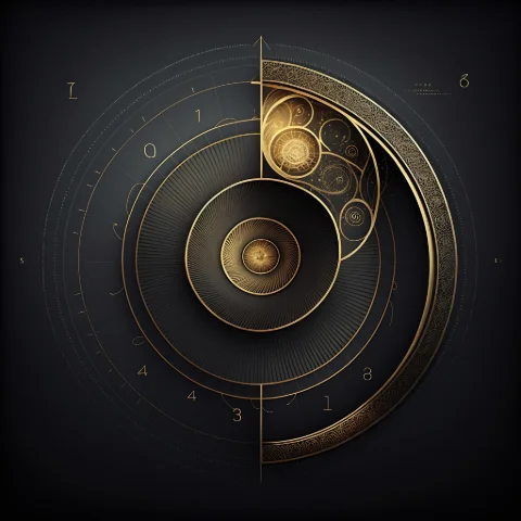 The Celestial Dial von RAGANA Design als Fine-Art-Druck, gerahmter Druck, Leinwand oder Tasse