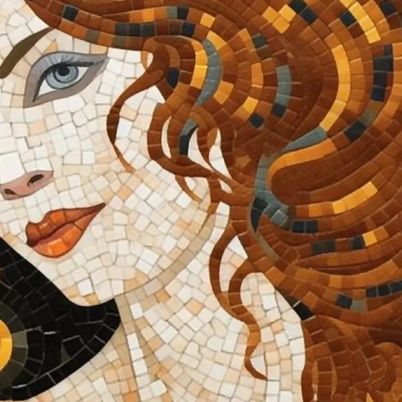 The Copper-Haired Muse — detail